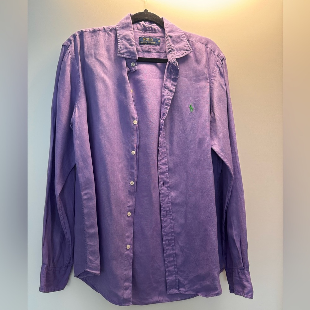 Ralph Lauren Lavender Button Down Shirt